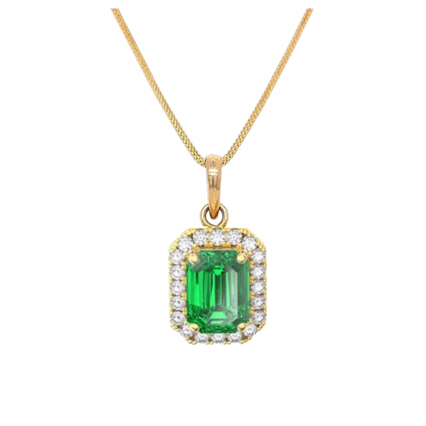 Diamond Emerald Pendant