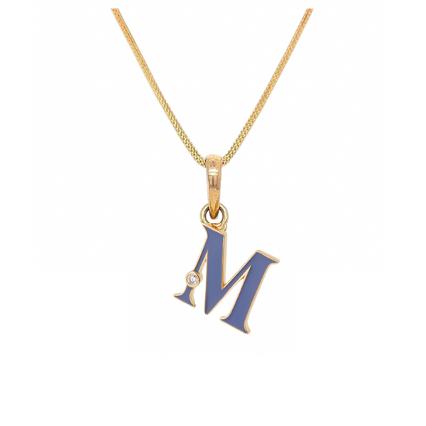Diamond studded Enamel Alphabet