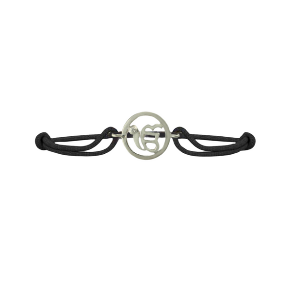 Diamond studded silver Ek Onkar