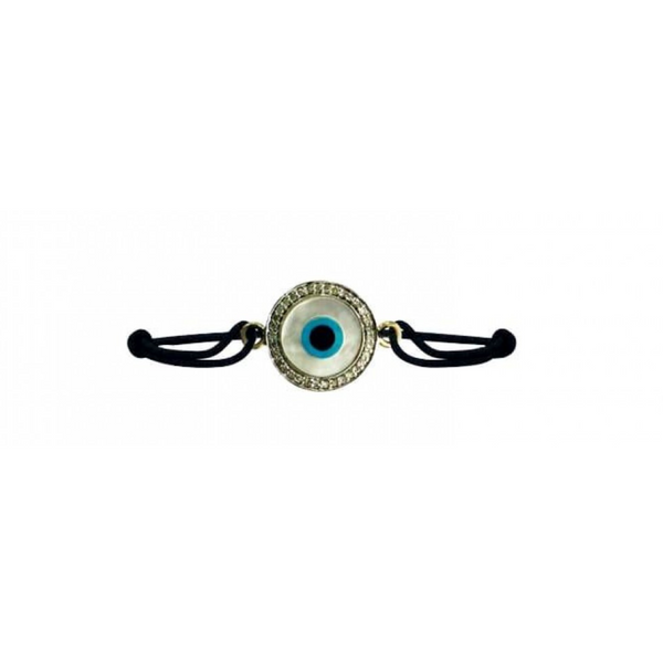 Diamond studded silver Evil Eye
