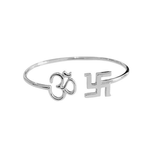 Om & Swastik Cuff
